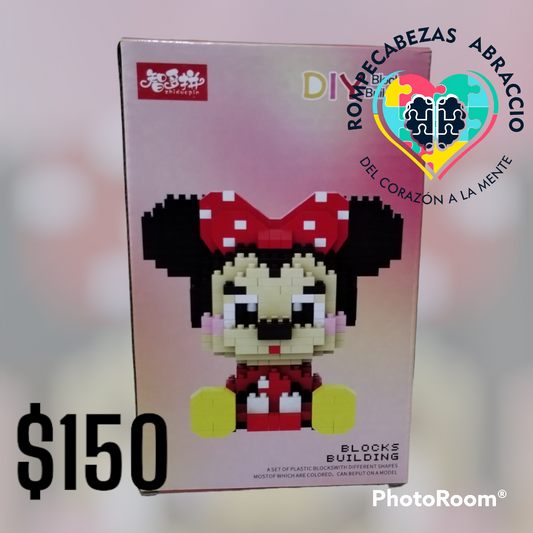 Minnie Mouse Mini (378 piezas) | Armable de Miniblock/Minibrick