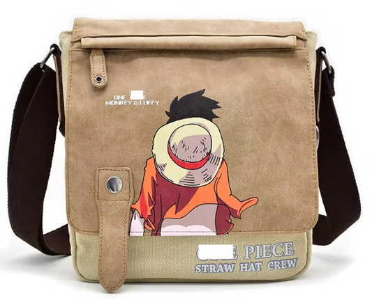 Mochila Unisex Tipo Bandolera Vinil - Luffy