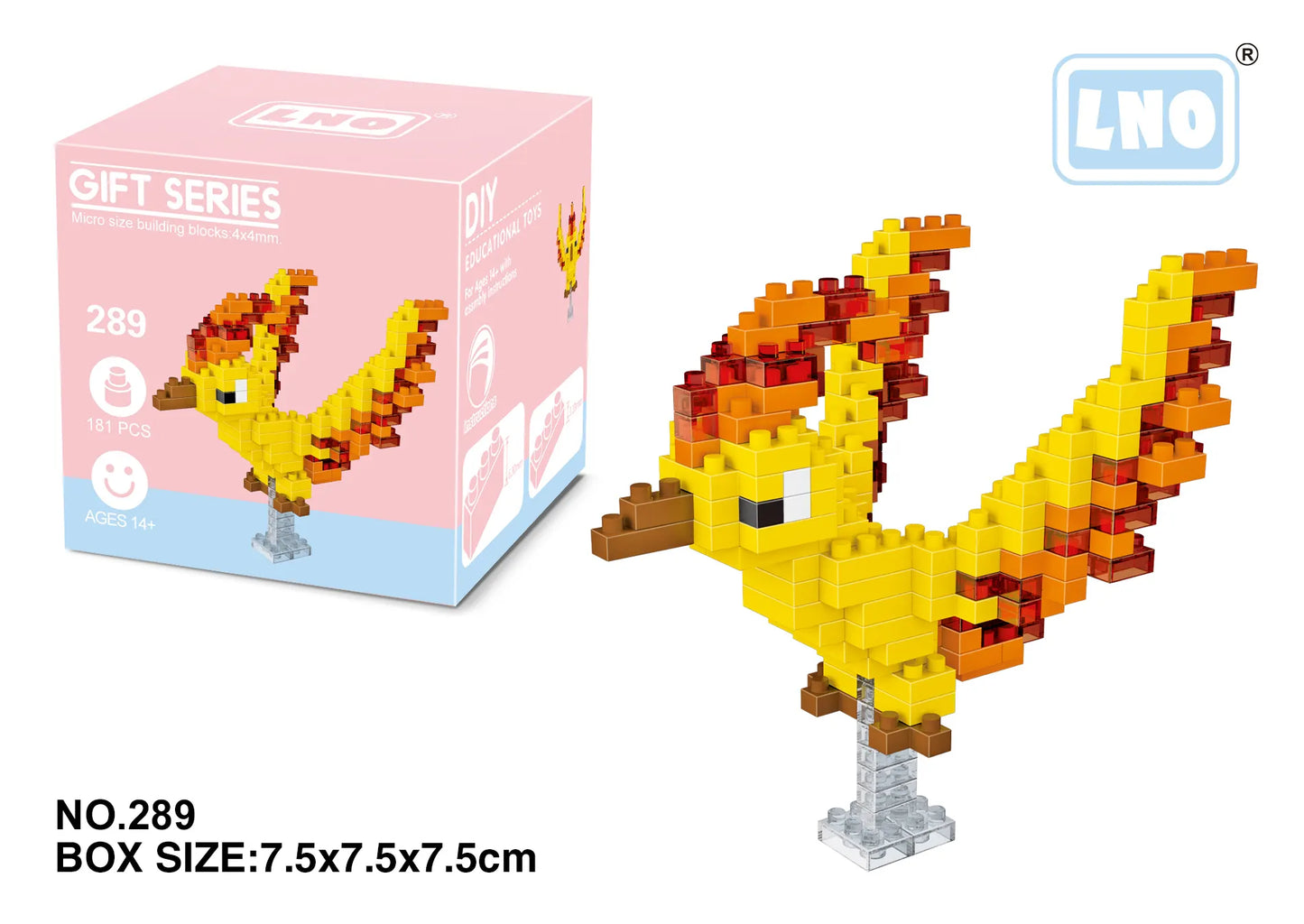 Pokemon Moltres (181 piezas) | Miniblock